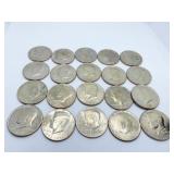 20 KENNEDY HALVES 1970