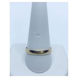 WEDDING BAND SZ. 10.5 - 10K ELECTROPLATED 2.25