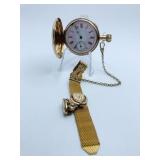 14K GOLD ELGIN WATCH COMPANY - ENGRAVED FRONT AND