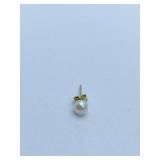 14K GOLD PEARL EARRING