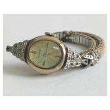 BENRUS LADIES WRISTWATCH 10K RGP BEZEL