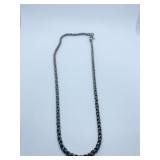 STERLING NECKLACE - MARKED 925 AND 18K ON CLOSURE