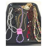 NECKLACES GOLD TONE CHAIN BELT LARGE SHIELD BLACK