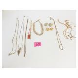 GOLD TONE CHAIN NECKLACES EDMAR BRACELET WITH