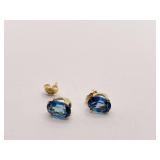 LONDON BLUE TOPAZ 3.12 CT 14K YELLOW GOLD