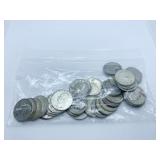 40 1964 BACK SILVER QUARTERS