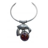 LARGE 3" X 2.5" REGAL OWL NECKLACE DOES REMOVE