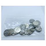 40 1964 BACK SILVER QUARTERS