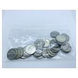 40 1964 BACK SILVER QUARTERS