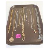 LARGE SMALL LINK CHAIN NECKLACES SAND DOLLAR