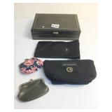 JEWELRY BOX RING AND SMALL SECTIONS SMALL COIN