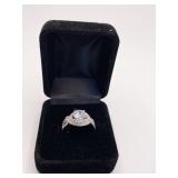 AQUAMARINE RING UNMARKED SETTING