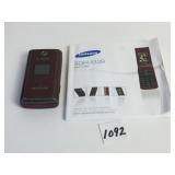 SAMSUNG SGH-T339 FLIP CELL PHONE WITH MANUAL