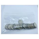 (40) 1964 BACK SILVER QUARTERS