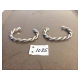 CUFF BRACELETS SILVER TONE