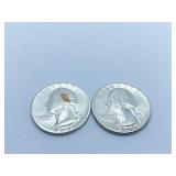 2 SILVER 1944 QUARTERS