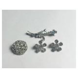 RHINESTONE BUTTON RHINESTONE PINS