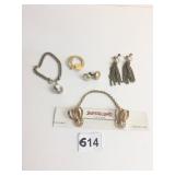 SWEATER GUARD SWEATER PIN CIRCLE PIN WITH LEAF