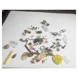 MIXED LOT JEWELRY BROKEN MISMATCHED SINGLE