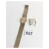 HANOVER WATCH FACE GOLD TONE MADE IN ITALY