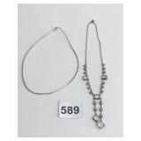 SILVER 925 CHAIN NECKLACE ANTIQUE NECKLACE WITH