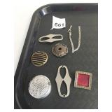 SMALL ROUND HINGED METAL BOX MISCELLANEOUS METAL