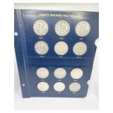LIBERTY WALKING HALF DOLLARS 12 - 1939-D, S,
