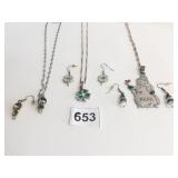 PENDANT NECKLACE EARRING SETS HMK INC NANA