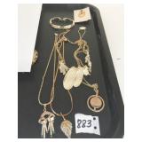 PENDANT NECKLACES LEAF MODERN CIRCLE SEASHELL