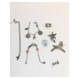 BRACELET WITH CARRIAGE LINK STERLING SILVER