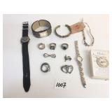 CUFF BRACELET WRISTWATCH KESSARIS EMBROIDERED