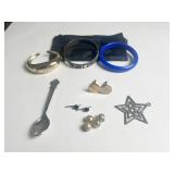 BANGLE BRACELETS CUFF BRACELET ZIPPER POUCH BLACK