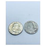 1958 & 1960 1/2 DOLLARS