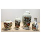 SET OF 4 ORIENTAL VASES