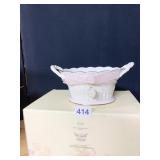 PRETTY POLKA DOT BASKET LENOX NIB