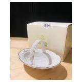 QUILTED CANDY DISH LENOX NEW IN BOX $43.00