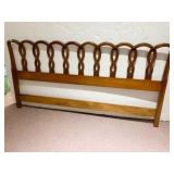 WOOD HEADBOARD 78.5" HAS CRACK UPPER LEFT