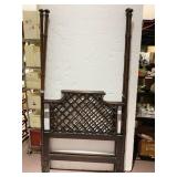 TWIN CANE BED HEAD & FOOT BOARD BAMBOO MOTIF 80"