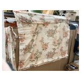 ADJUSTABLE CURTAINS SET OF 2 FLORAL PATTERN