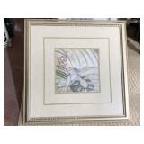FRAMED COLORFUL FRAMED PRINT OF BIRDS DOUBLE MAT