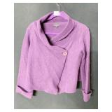 MADE IN ITALY CHIARAMENTE M PURPLE SWEATER WOOL