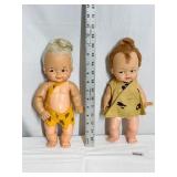 IDEAL TOYS HANNA BARBARA 12" PEBBLES AND BAM BAM