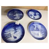 4 ROYAL COPENHAGEN PLATES