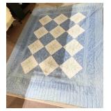 64" X 90" QUILT HAND STITCHED