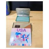 JEWELRY BOX COSMETIC CASE, USA BOOK