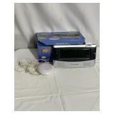 SONIC BOOM ALARM CLOCK, VIBRATES BED TO WAKE FOR