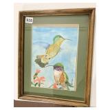 HUMMINGBIRD PRINT IN FRAME