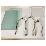 LAMP HARPS, GLASS PIECE ETC.