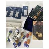 EMBROIDERY BOOKS IN JAPANESE, FLOSS, FABRIC