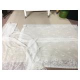 LACE SHEERS 58" X 107" (4) & OTHERS